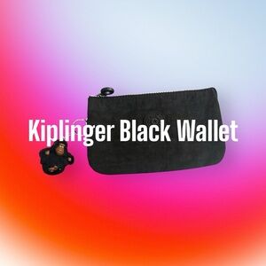 Kipling Black Zippered Pouch
